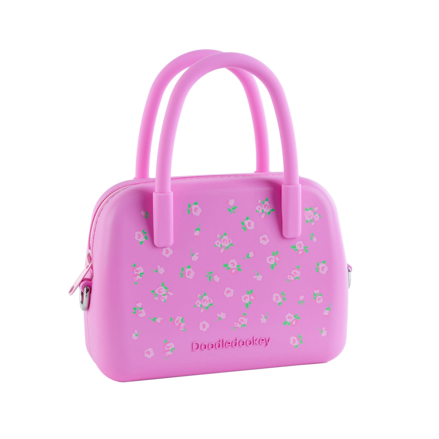 Silicone Floral Bag Baby Pink