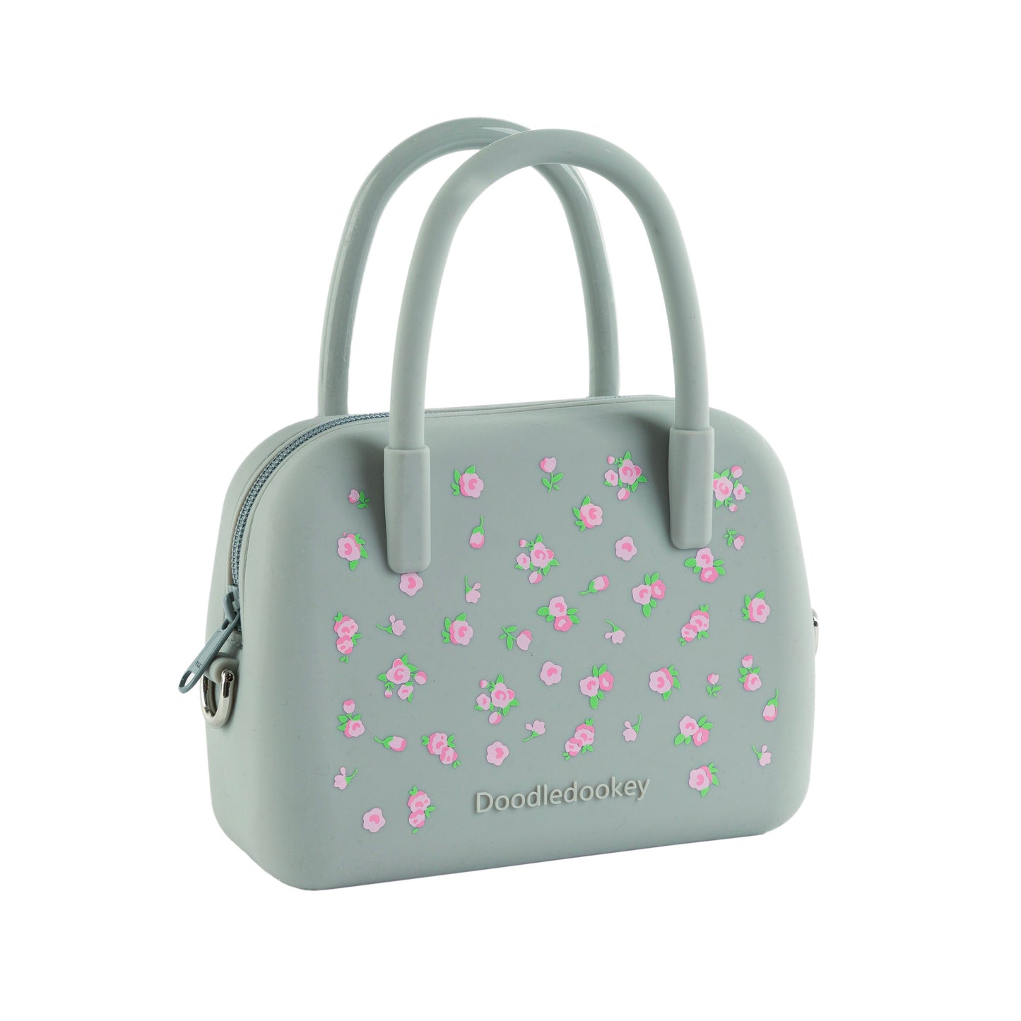 Silicone Floral Bag Baby Pink