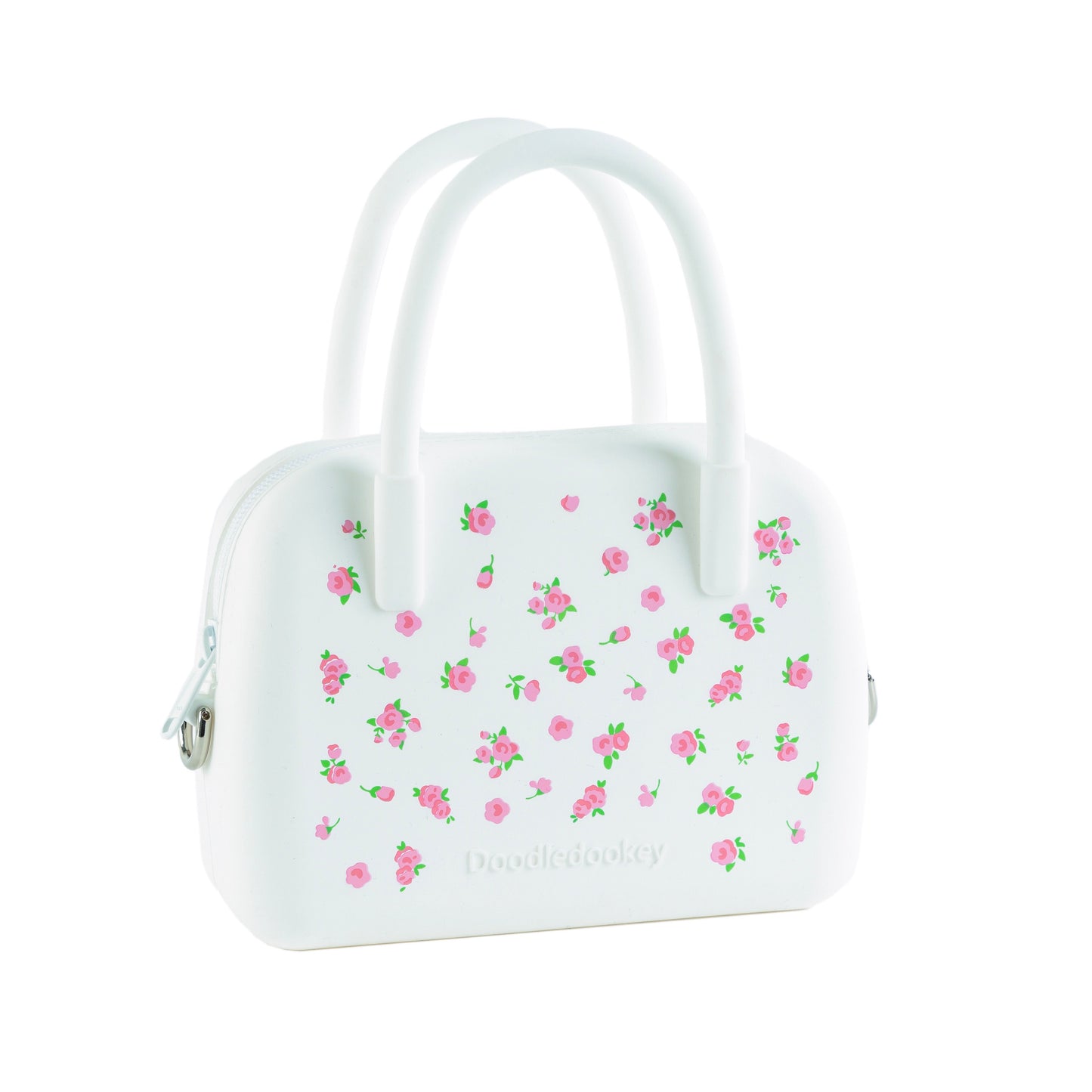 Silicone Floral Bag Baby Pink