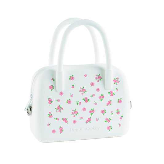 Silicone Floral Bag White