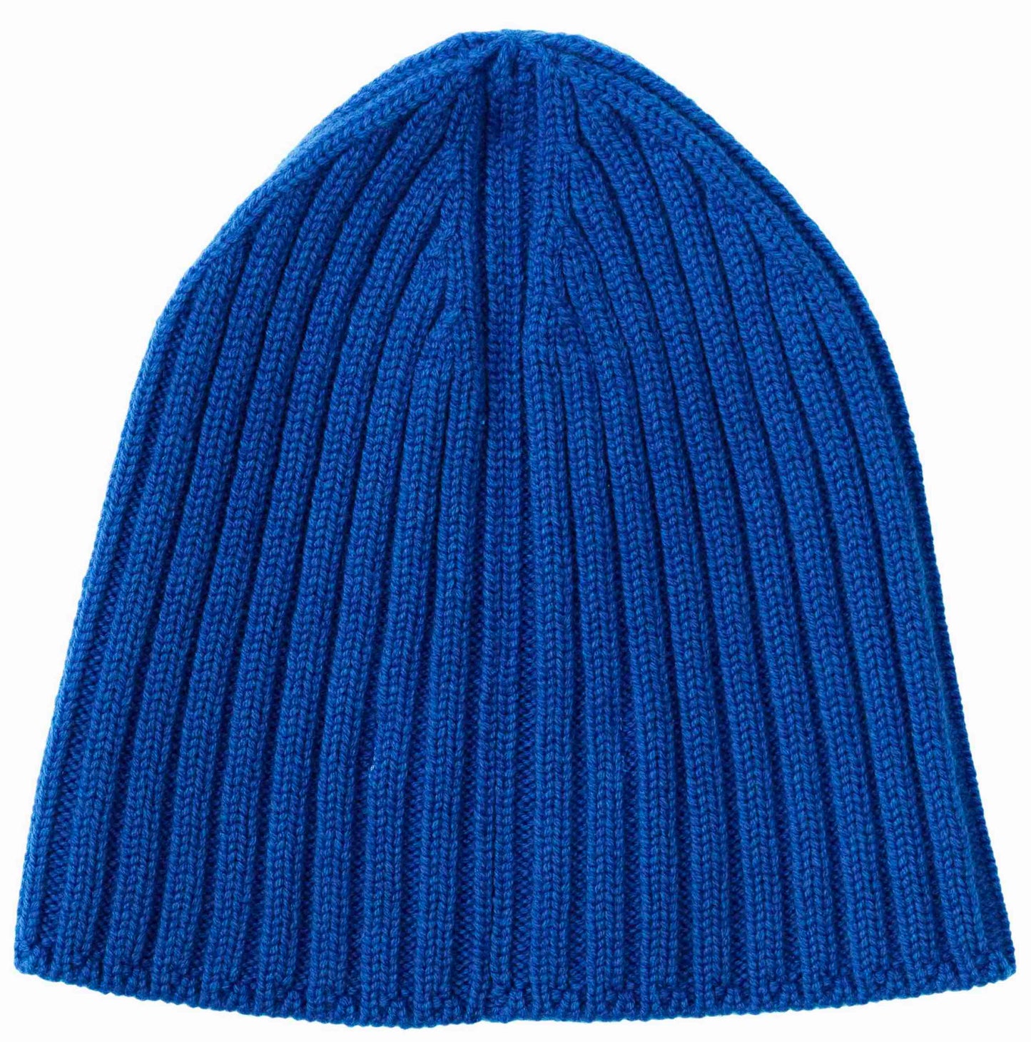 Wool Ribbed Beanie Hat Ginger