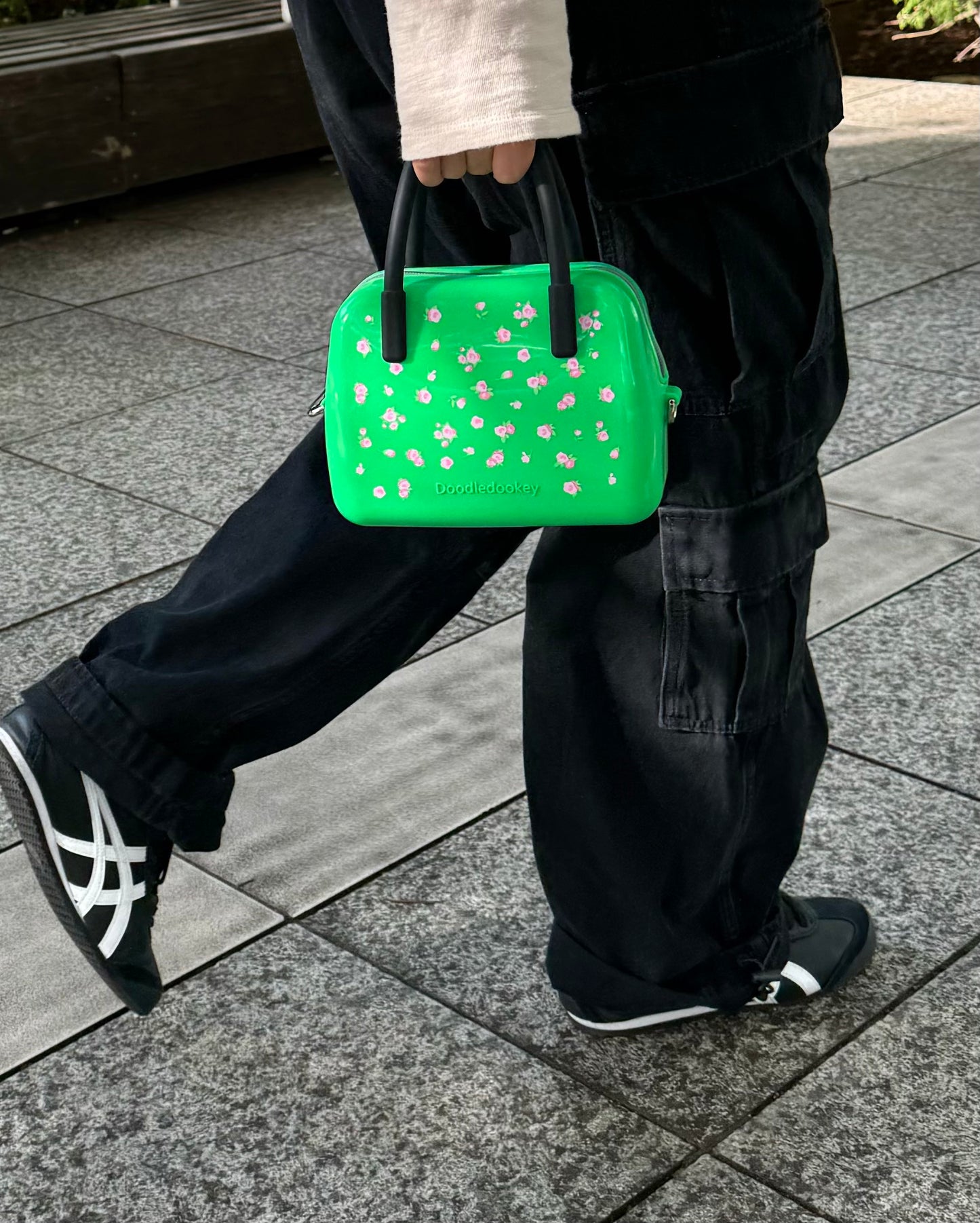 Silicone Floral Bag Green