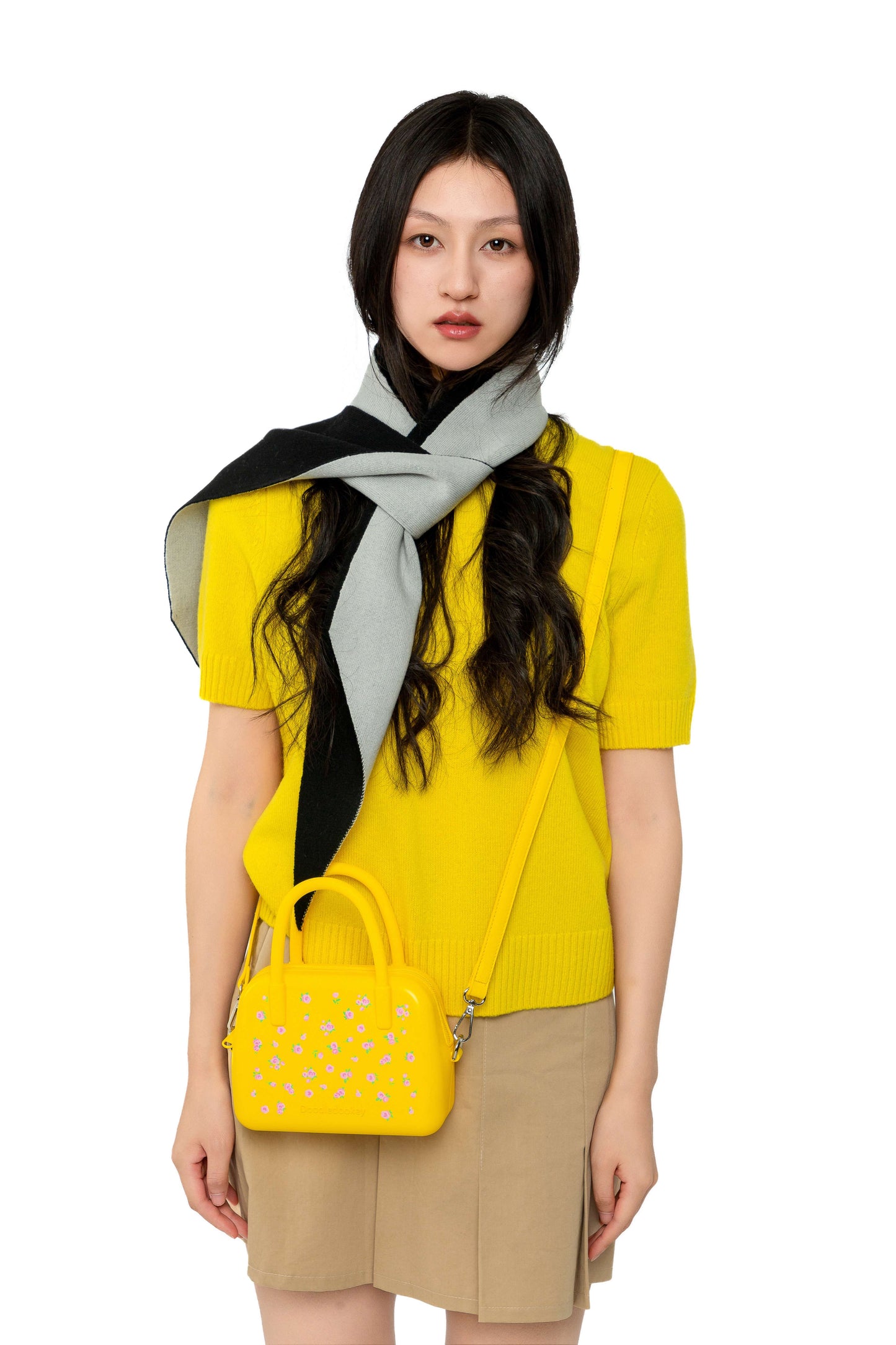 Silicone Floral Bag Yellow